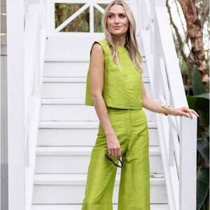 Julia Amory Chartreuse Julia Pant